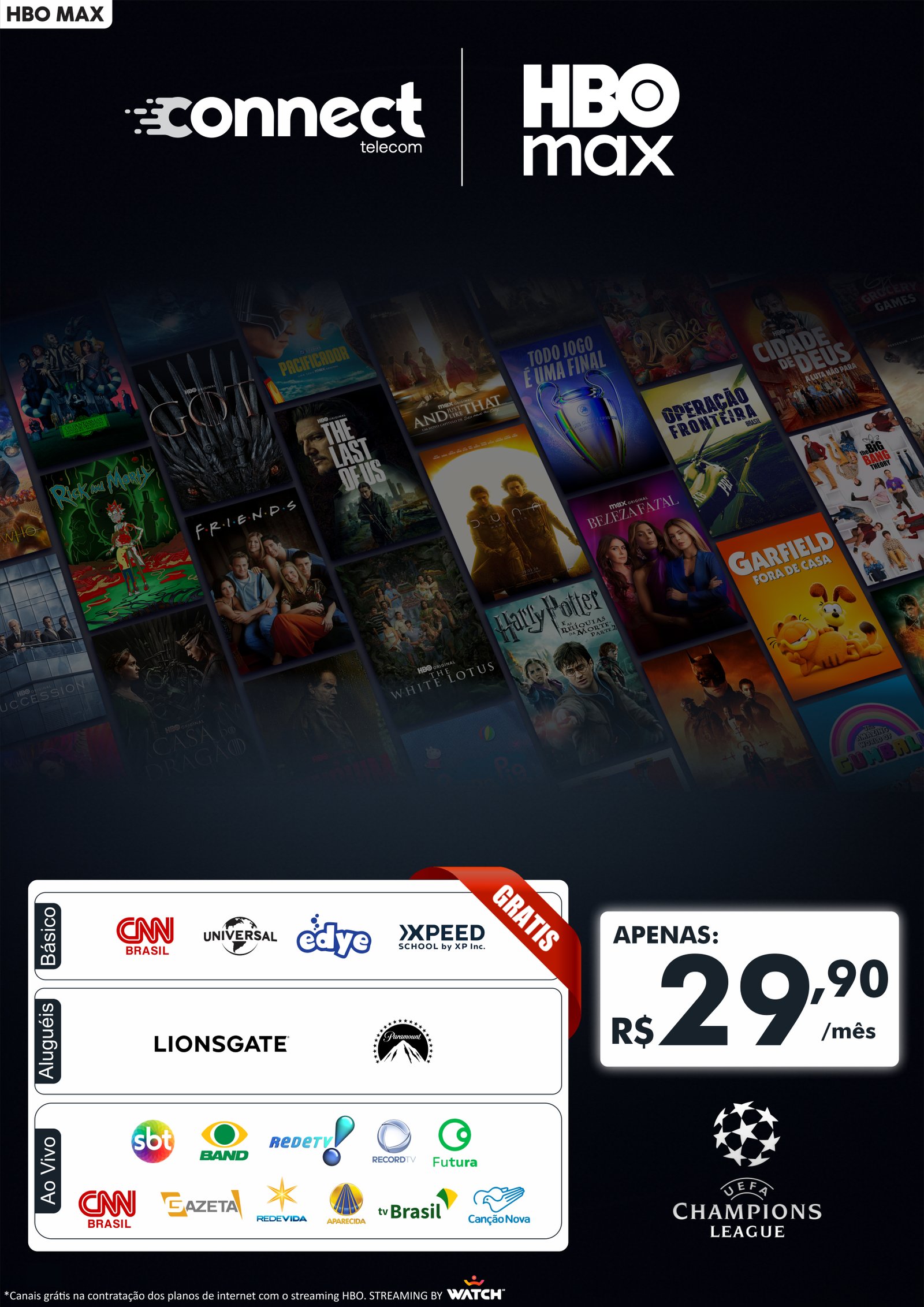 Banner do streaming HBO Max