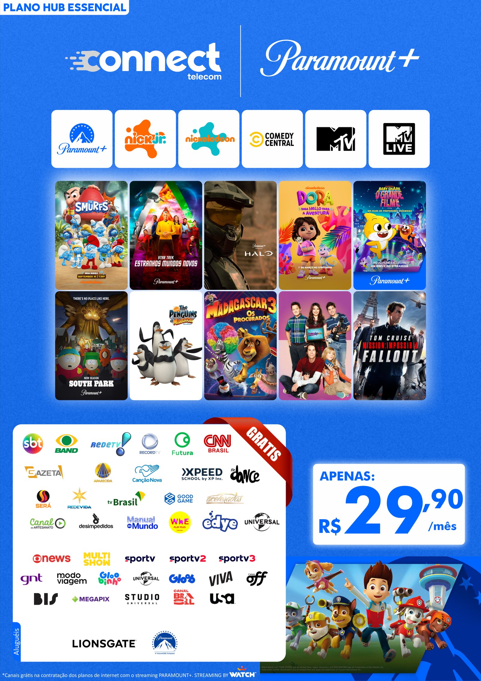 Banner do streaming Paramount+